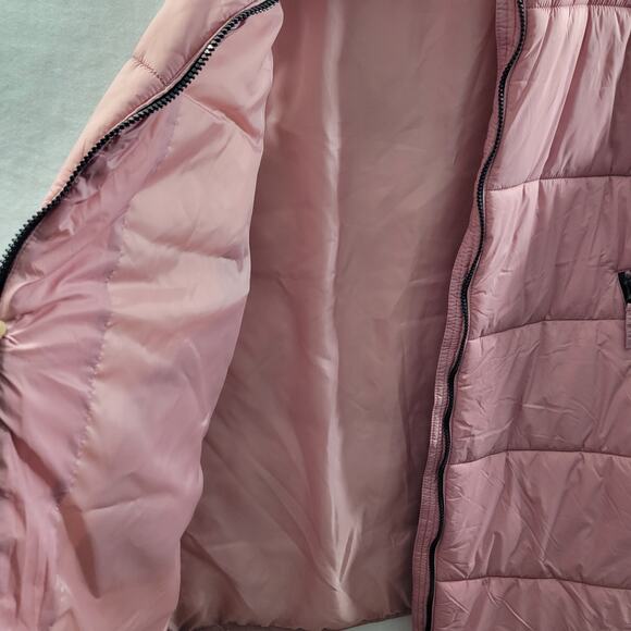 Ulla Popken Pink Long Puffer Vest Size 20/22  91625-Clo2 - Picture 4 of 6